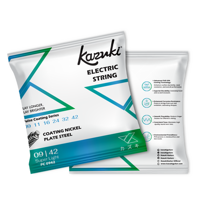 KAZUKI PULSE COATING SERIES NICKEL PLATE STEEL ELECTRIC GUITAR STRING 09-42