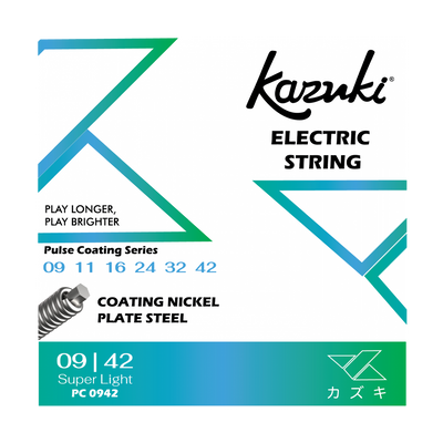 KAZUKI PULSE COATING SERIES NICKEL PLATE STEEL ELECTRIC GUITAR STRING 09-42
