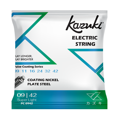 KAZUKI PULSE COATING SERIES NICKEL PLATE STEEL ELECTRIC GUITAR STRING 09-42