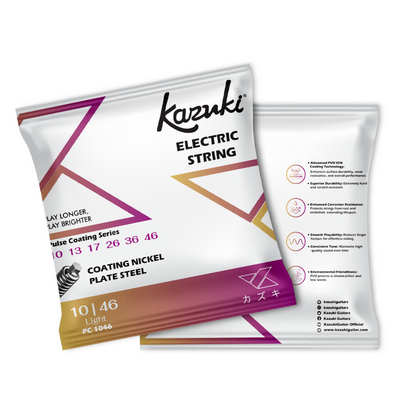 KAZUKI PULSE COATING SERIES NICKEL PLATE STEEL ELECTRIC GUITAR STRING 10-46
