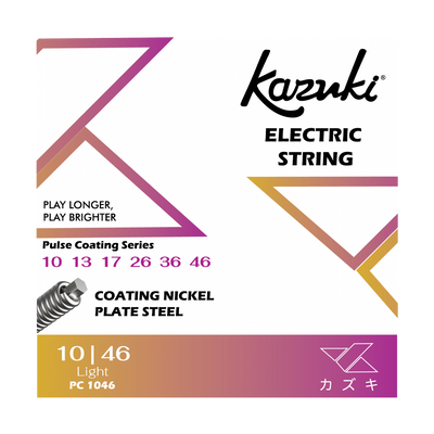 KAZUKI PULSE COATING SERIES NICKEL PLATE STEEL ELECTRIC GUITAR STRING 10-46