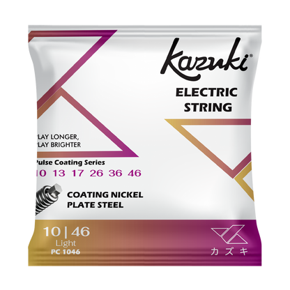 KAZUKI PULSE COATING SERIES NICKEL PLATE STEEL ELECTRIC GUITAR STRING 10-46