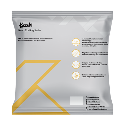 KAZUKI NANO COATING SERIES BRONZE 80/20 ACOUSTIC GUITAR STRING 11-52