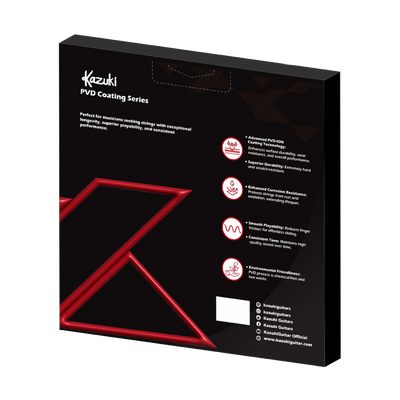 KAZUKI PVD COATING SERIES PHOSPHOR BRONZE ACOUSTIC GUITAR STRING 12-53
