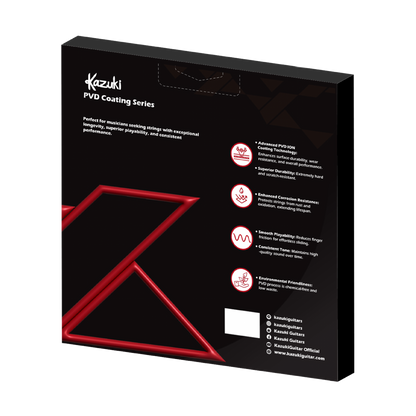 KAZUKI PVD COATING SERIES PHOSPHOR BRONZE ACOUSTIC GUITAR STRING 12-53