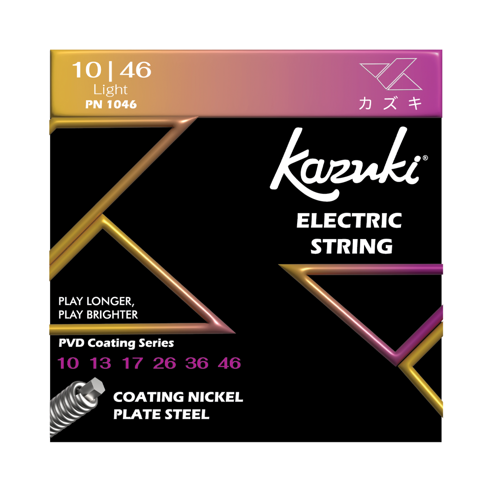 KAZUKI PVD COATING SERIES NICKEL PLATE STEEL ELECTRIC GUITAR STRING 10-46