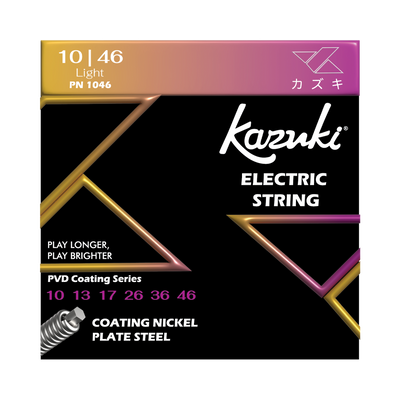 KAZUKI PVD COATING SERIES NICKEL PLATE STEEL ELECTRIC GUITAR STRING 10-46