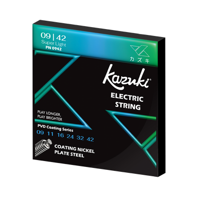 KAZUKI PVD COATING SERIES NICKEL PLATE STEEL ELECTRIC GUITAR STRING 09-42